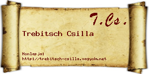 Trebitsch Csilla névjegykártya